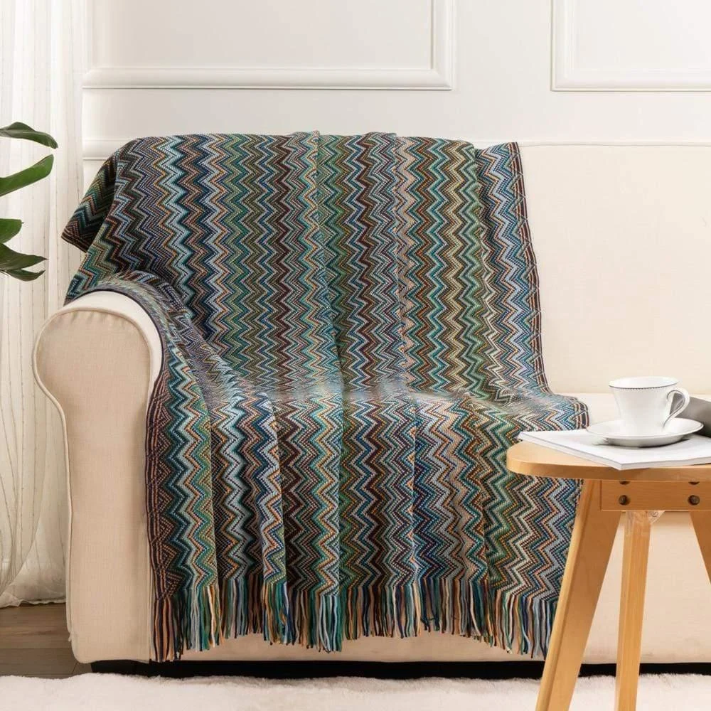 Geometric Pattern Throw Blanket - Glova