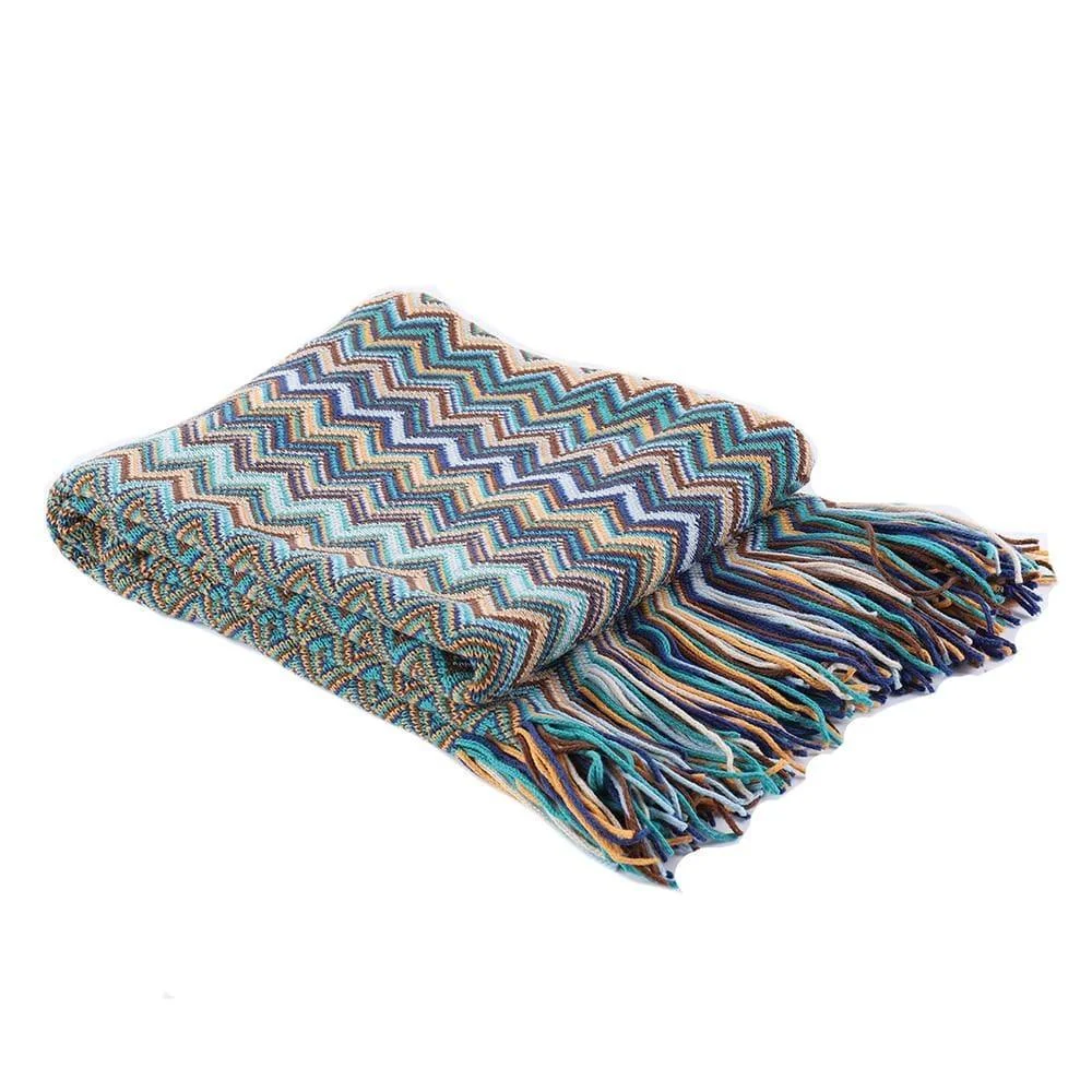 Geometric Pattern Throw Blanket - Glova