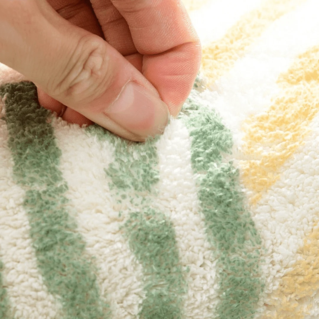 Geometric Striped Bath Mat - Glova