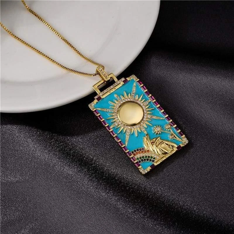 Geometric Sun Necklace - Glova