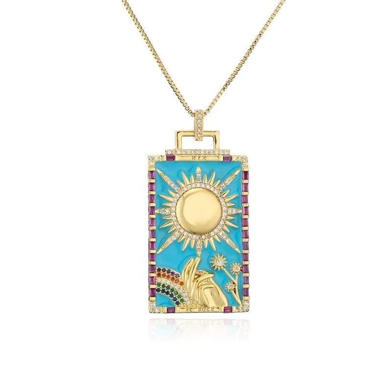 Geometric Sun Necklace - Glova