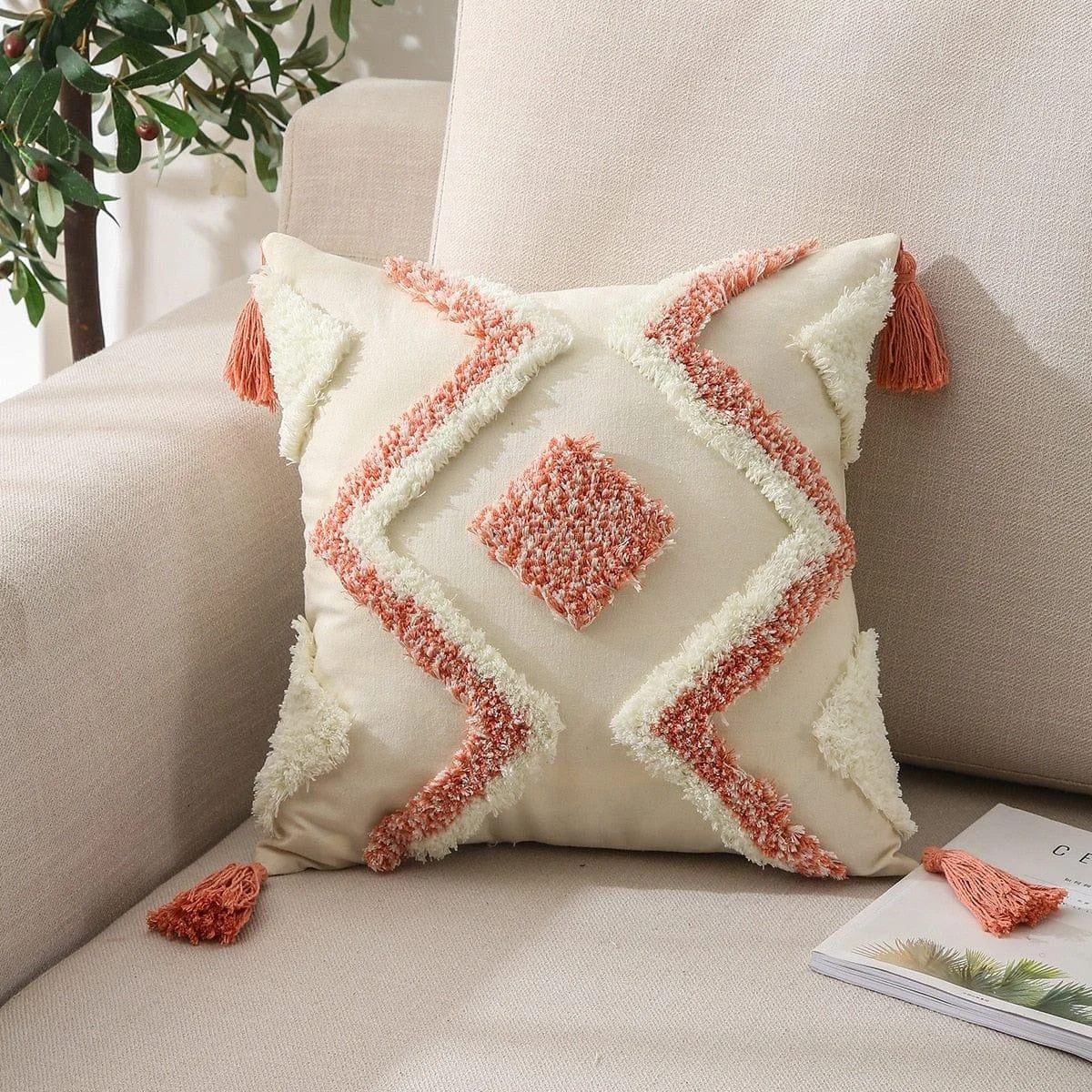 Geometric Tufted Cushion Covers - Glova