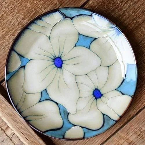 Glazed Hand-Painted Plates - Glova