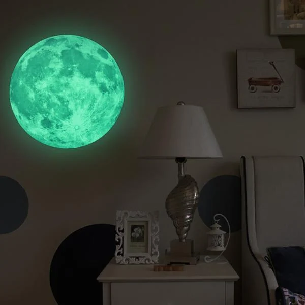 Glow in the Dark Moon Wall Sticker - Glova