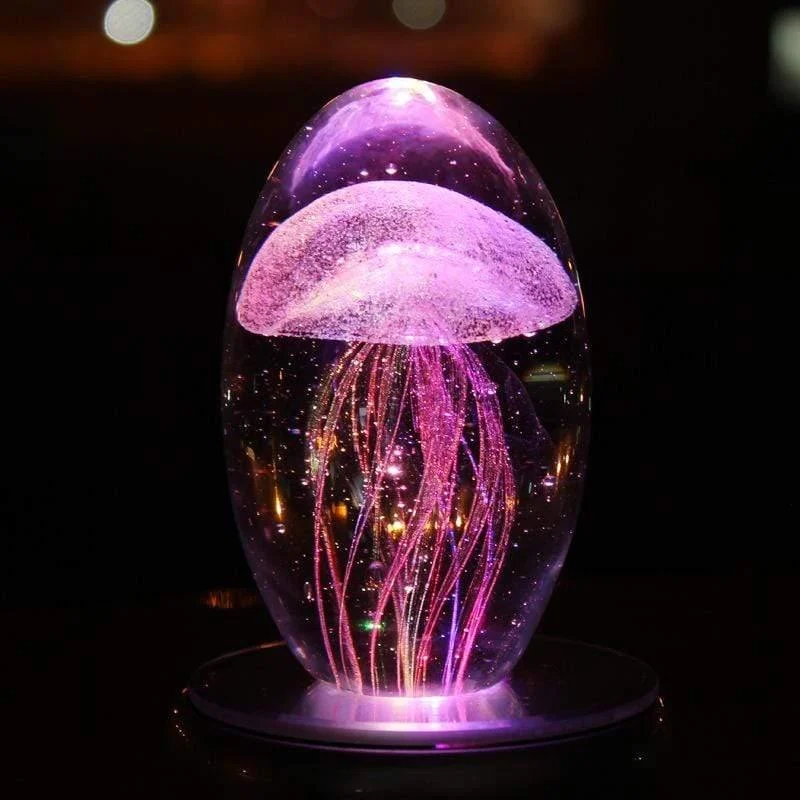 Glow Jellyfish Crystal Glass Decor - Glova