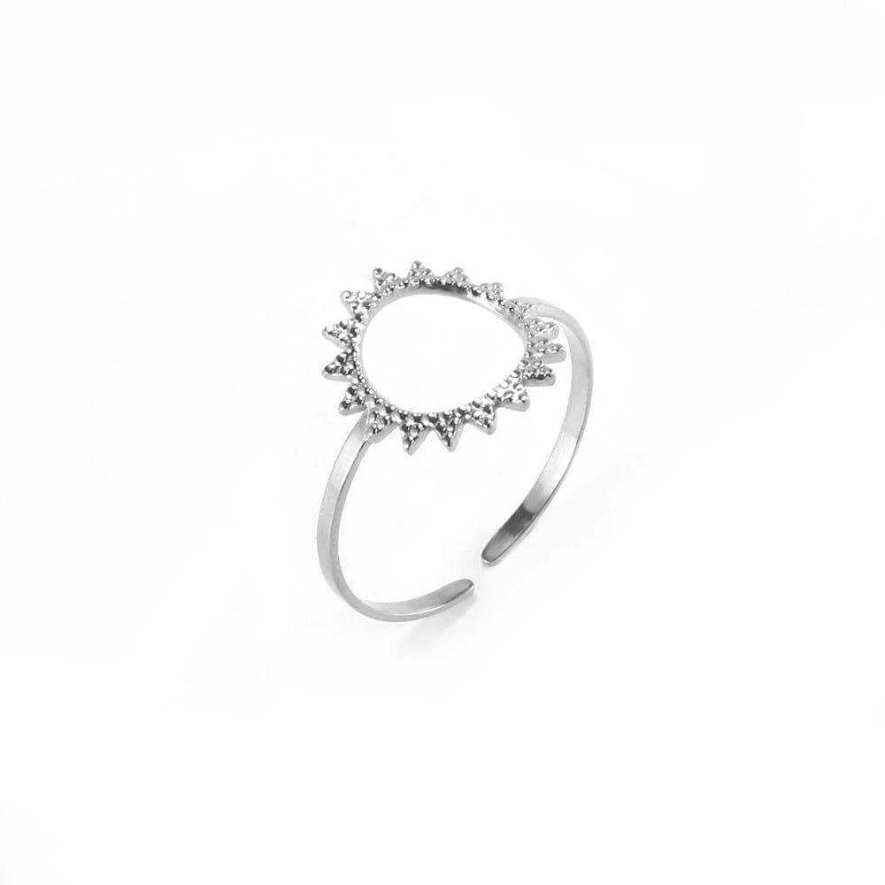 Gold Sun Statement Ring - Glova