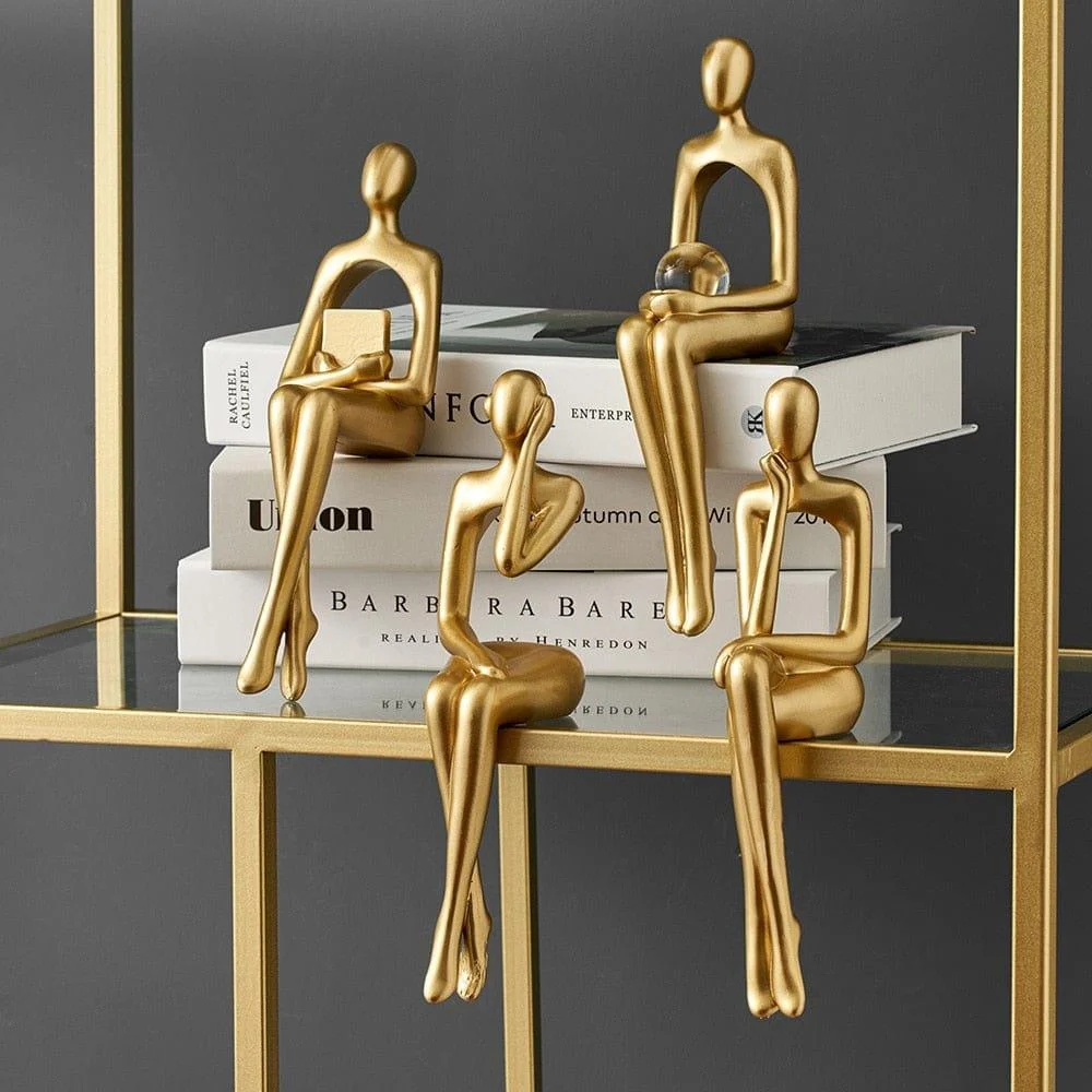 Golden Abstract Figurines - Glova