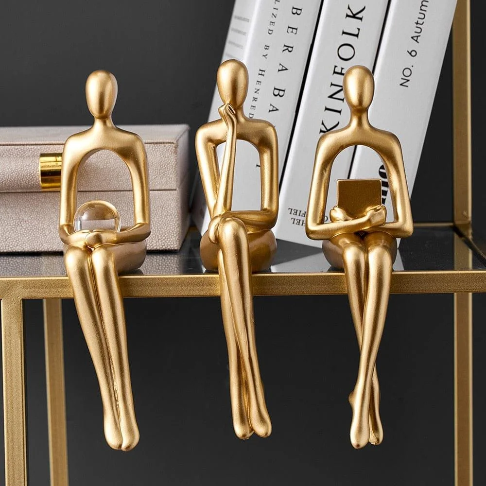 Golden Abstract Figurines - Glova