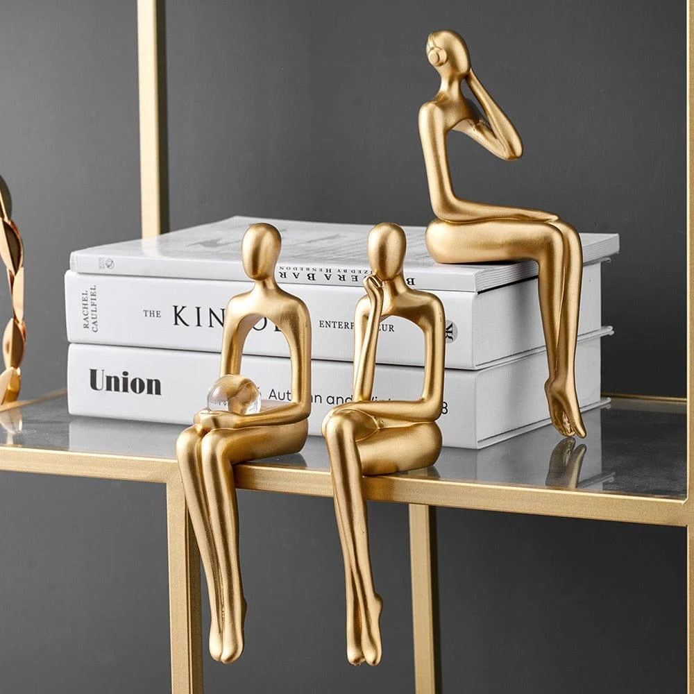 Golden Abstract Figurines - Glova