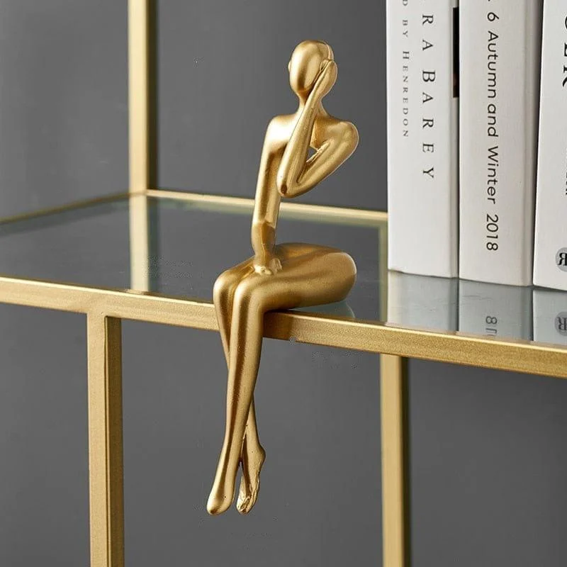 Golden Abstract Figurines - Glova