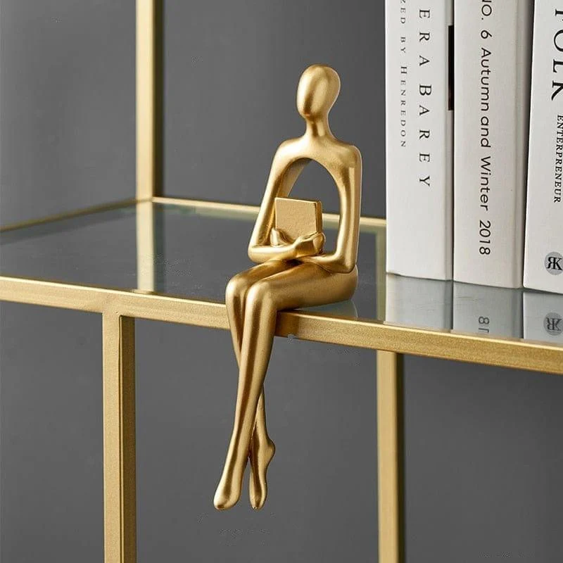 Golden Abstract Figurines - Glova