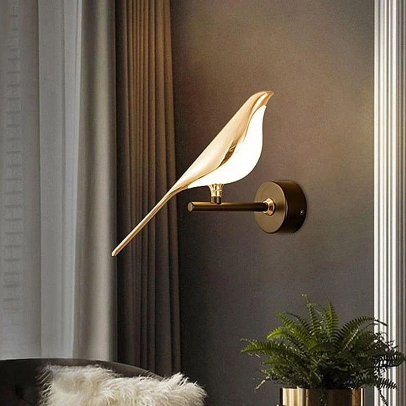 Golden Bird Wall Light - Glova