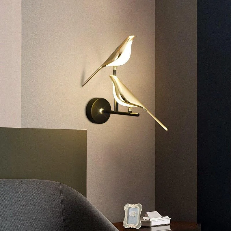 Golden Bird Wall Light - Glova