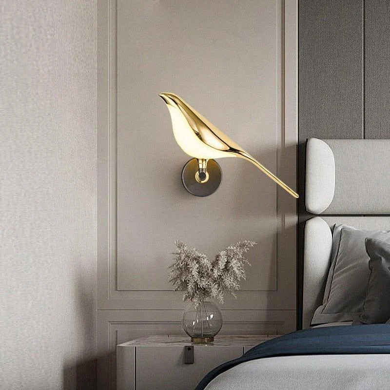 Golden Bird Wall Light - Glova