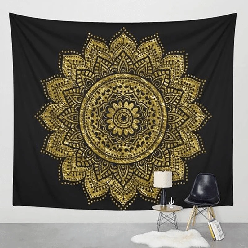 Golden Mandala Tapestry - Glova