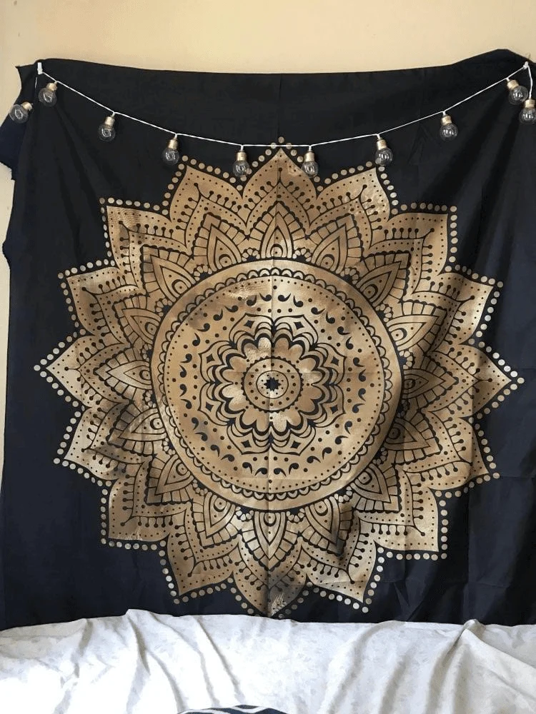 Golden Mandala Tapestry - Glova