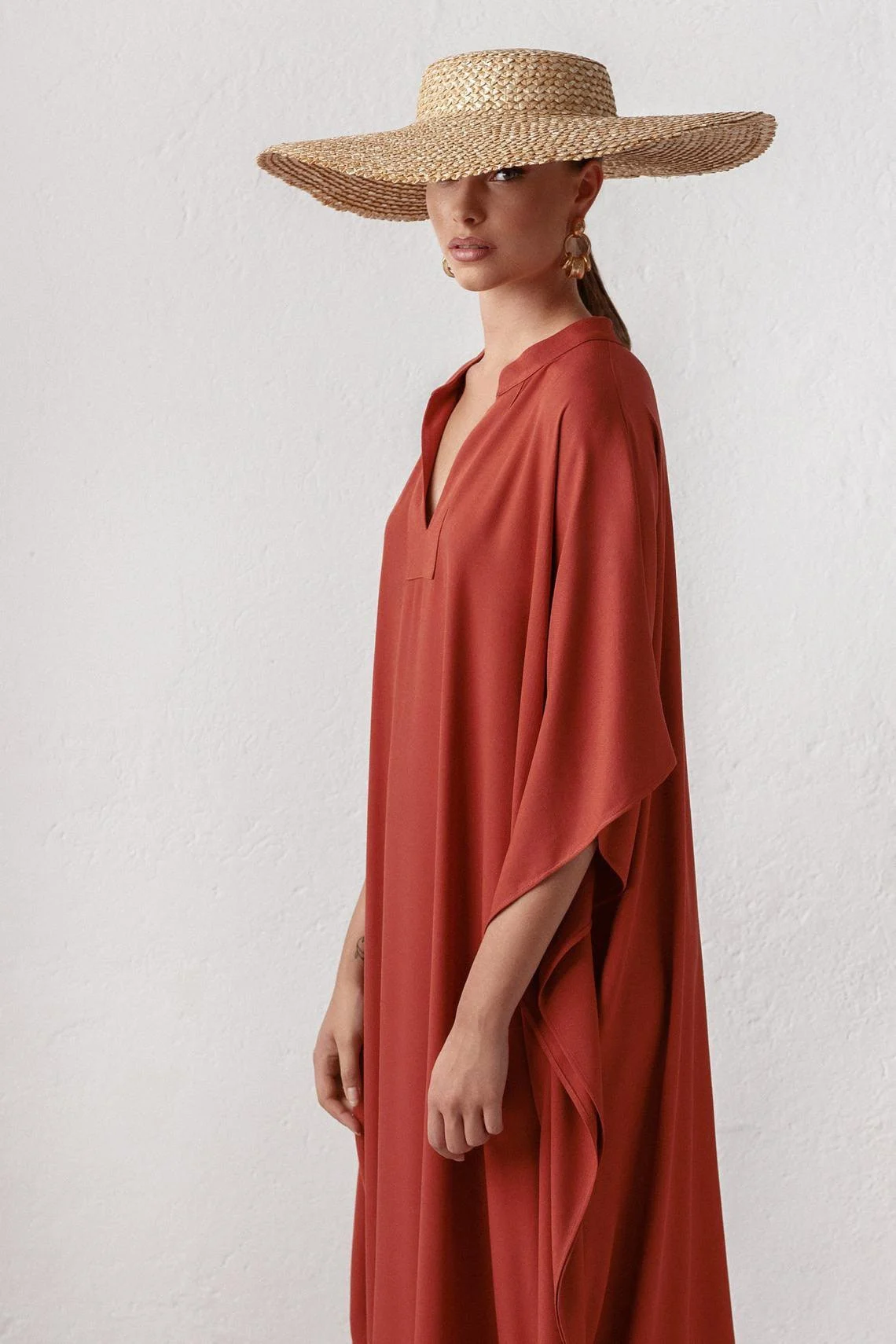 Gracie Silky Kaftan Tunic Dress - 3 Colors - Glova