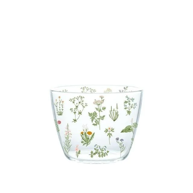 Grass & Flowers Glass Mug - Glova