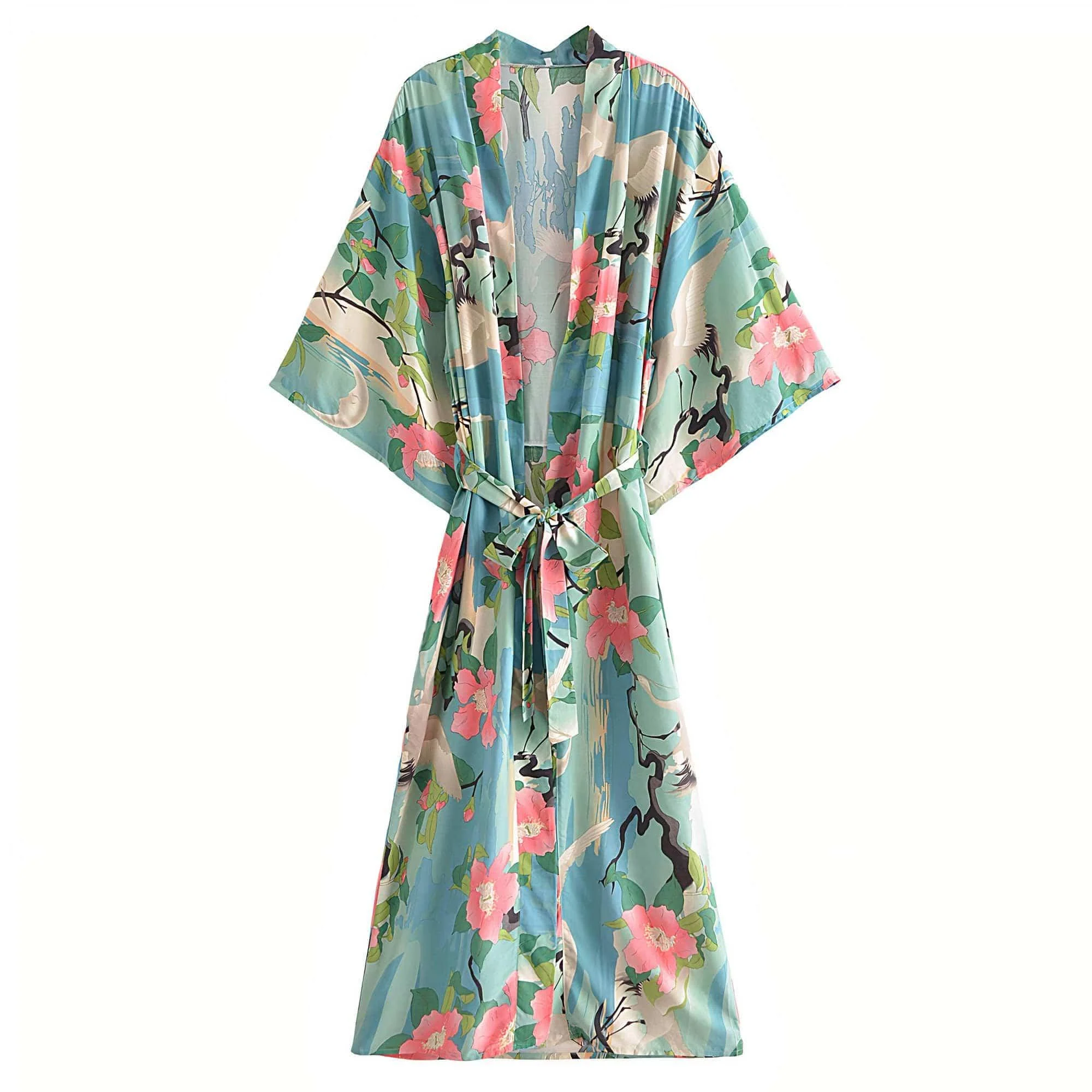 Green Crane Kimono - Glova