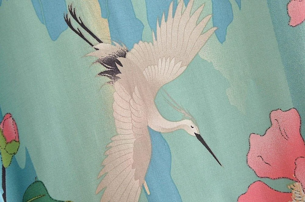 Green Crane Kimono - Glova