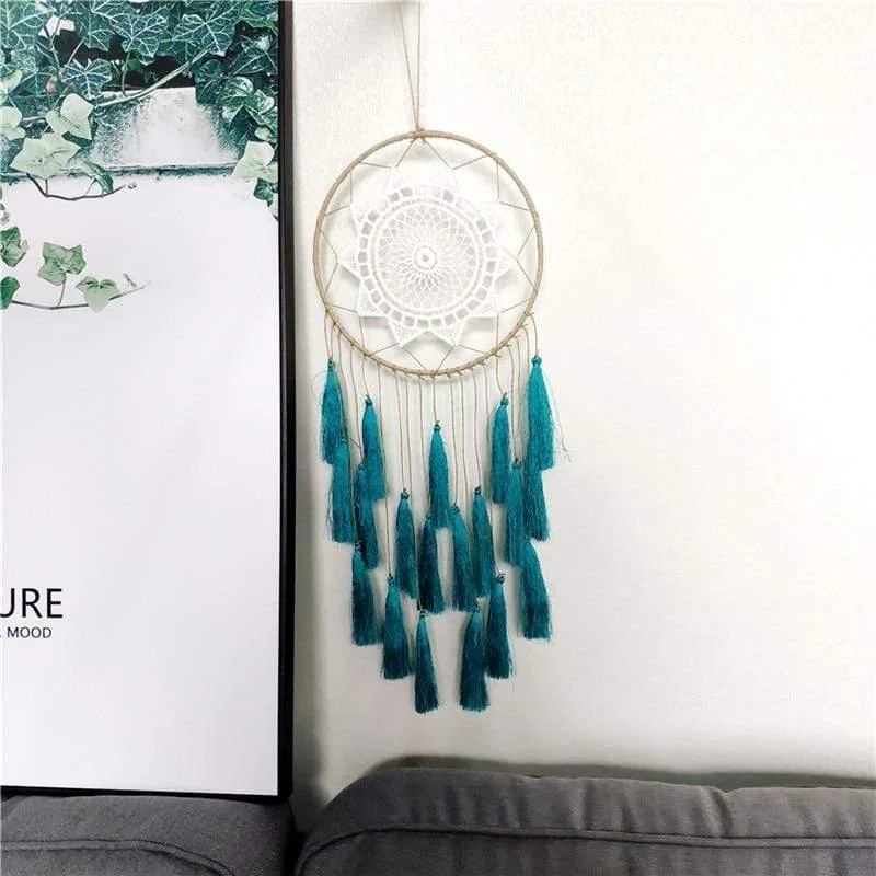 Groovy Dreamcatcher with Tassels (11 Colors) - Glova