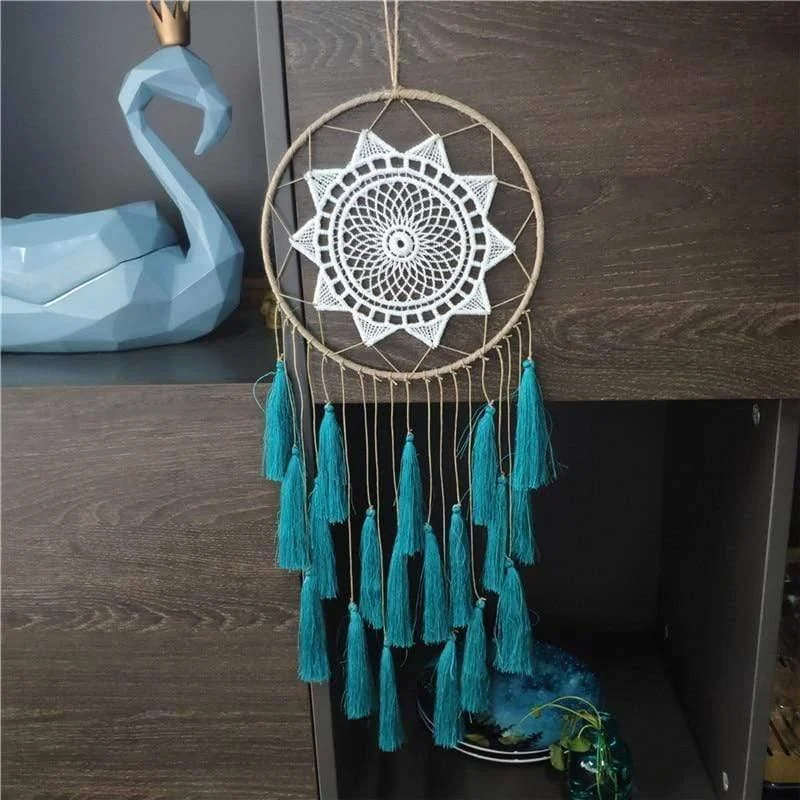 Groovy Dreamcatcher with Tassels (11 Colors) - Glova