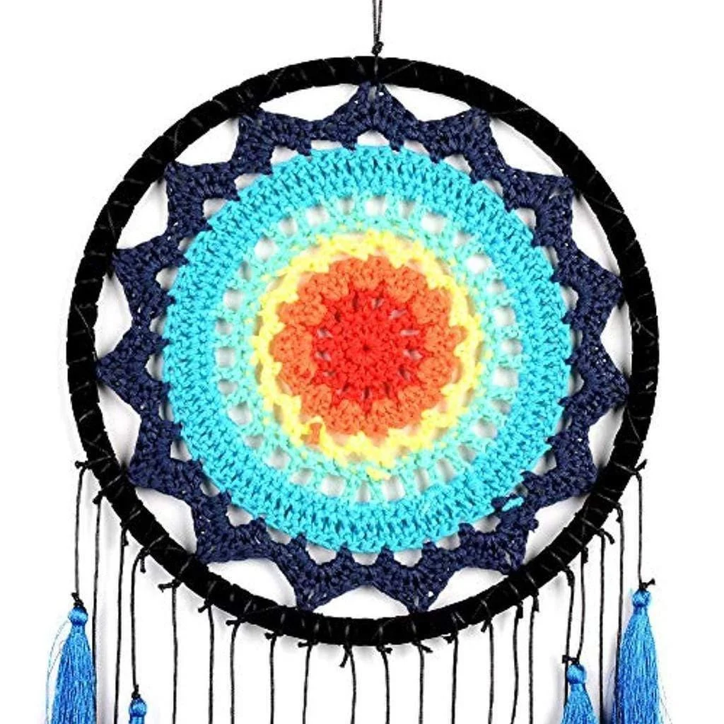 Groovy Dreamcatcher with Tassels (11 Colors) - Glova