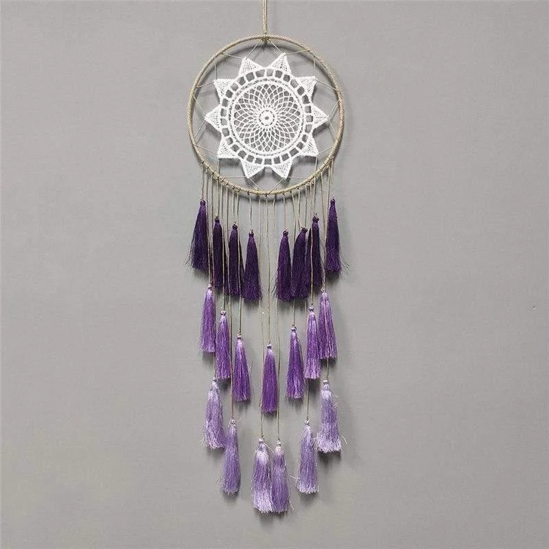 Groovy Dreamcatcher with Tassels (11 Colors) - Glova