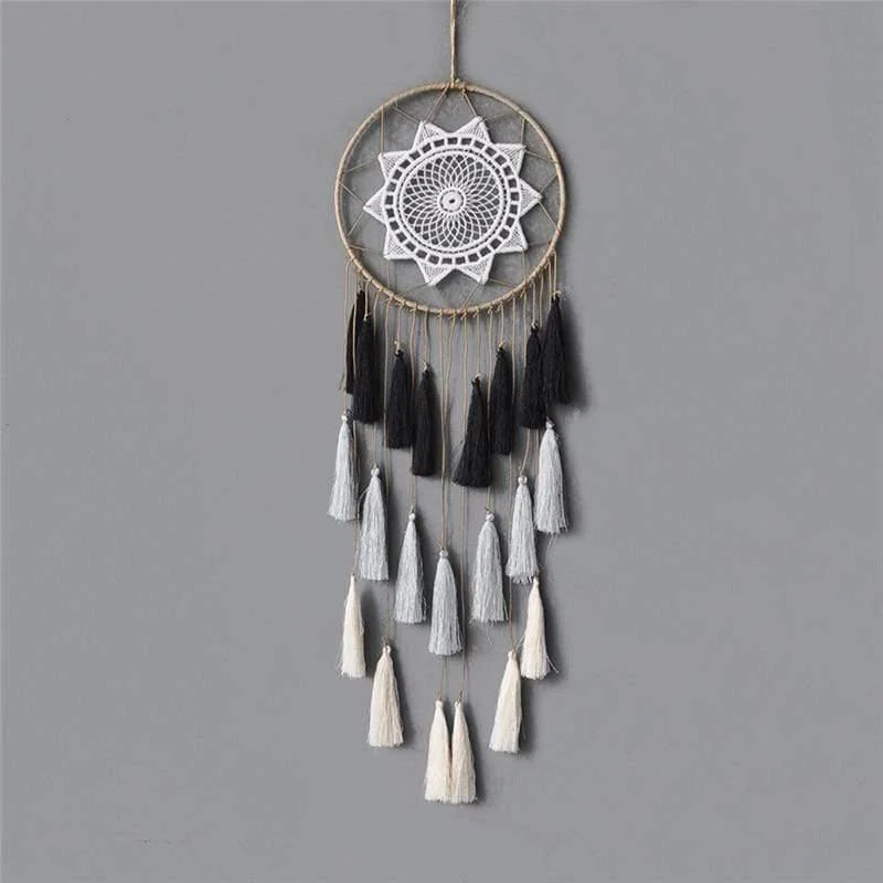 Groovy Dreamcatcher with Tassels (11 Colors) - Glova