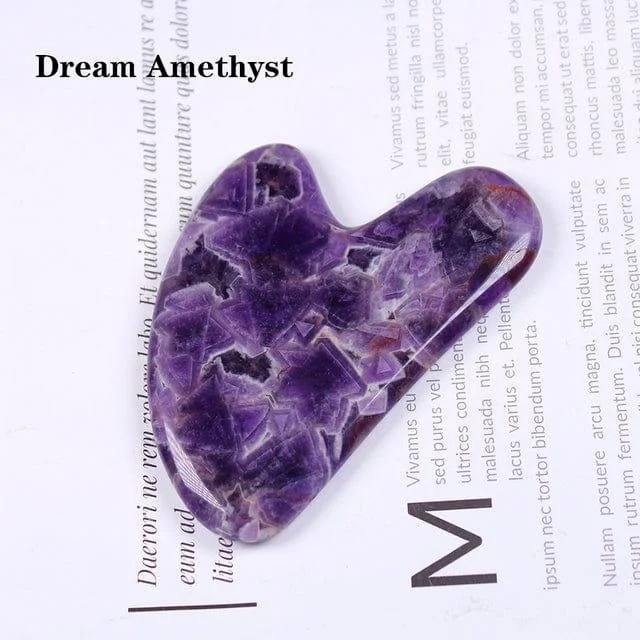 Gua Sha Heart Shaped Crystal Quartz - Glova