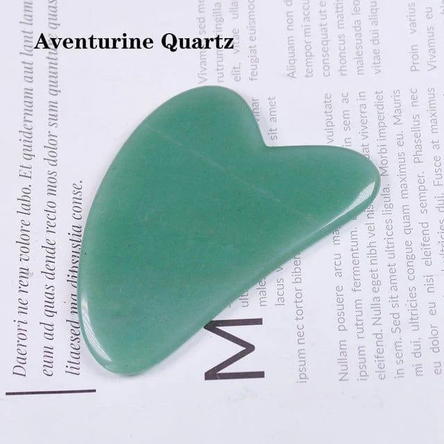 Gua Sha Heart Shaped Crystal Quartz - Glova