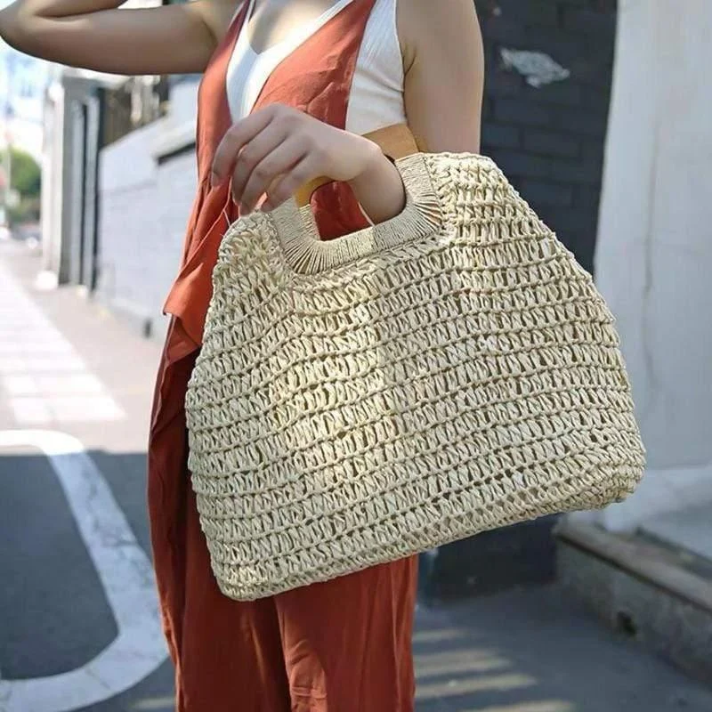 Gunni Knitted Straw Handbag - Glova