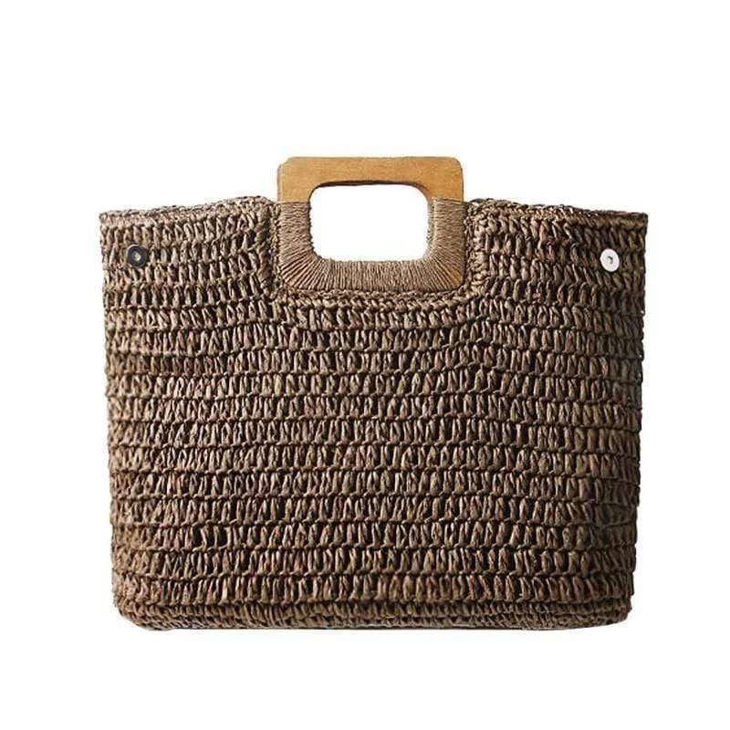 Gunni Knitted Straw Handbag - Glova