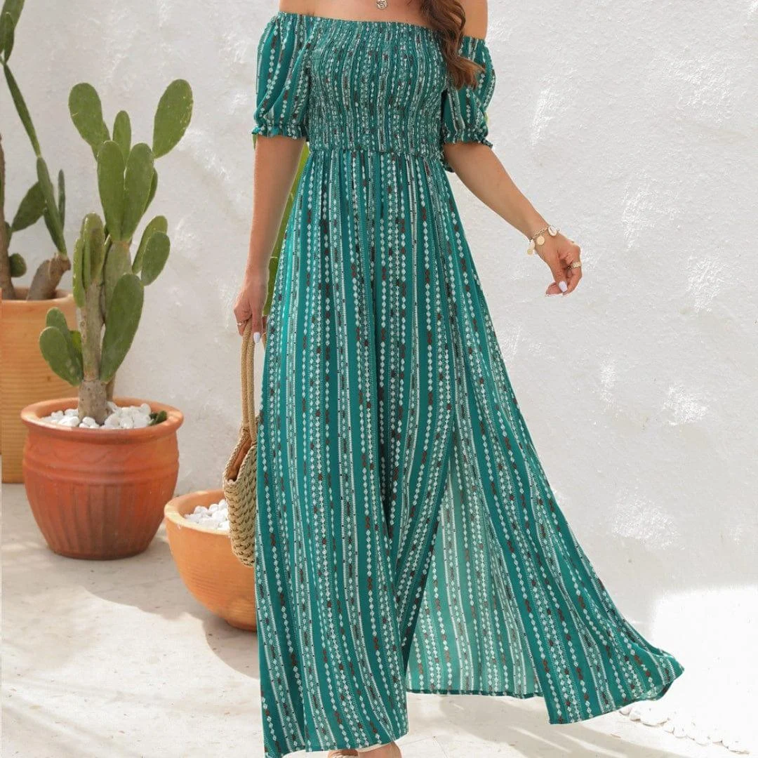 Gypsy Dreamer Off Shoulder Maxi Dress - Glova