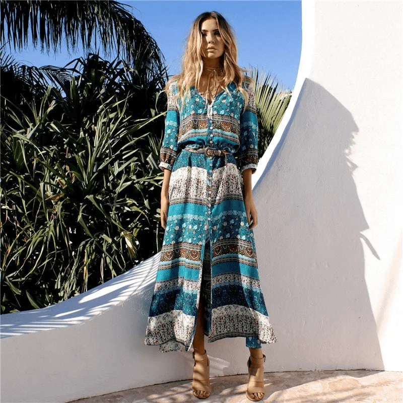 Gypsy Moon Tunic Maxi Dress - Glova