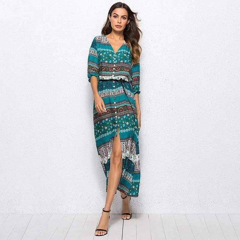 Gypsy Moon Tunic Maxi Dress - Glova