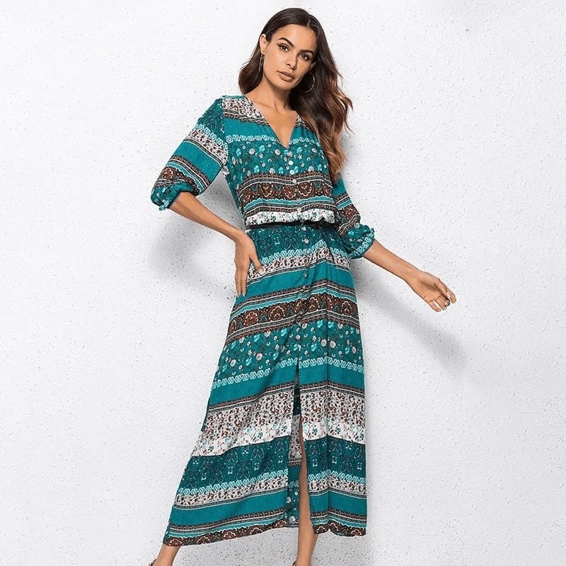 Gypsy Moon Tunic Maxi Dress - Glova