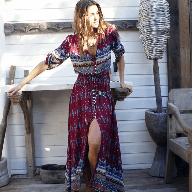 Gypsy Moon Tunic Maxi Dress - Glova