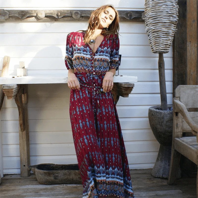 Gypsy Moon Tunic Maxi Dress - Glova