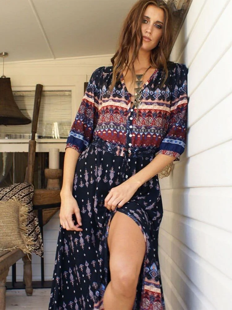 Gypsy Moon Tunic Maxi Dress - Glova