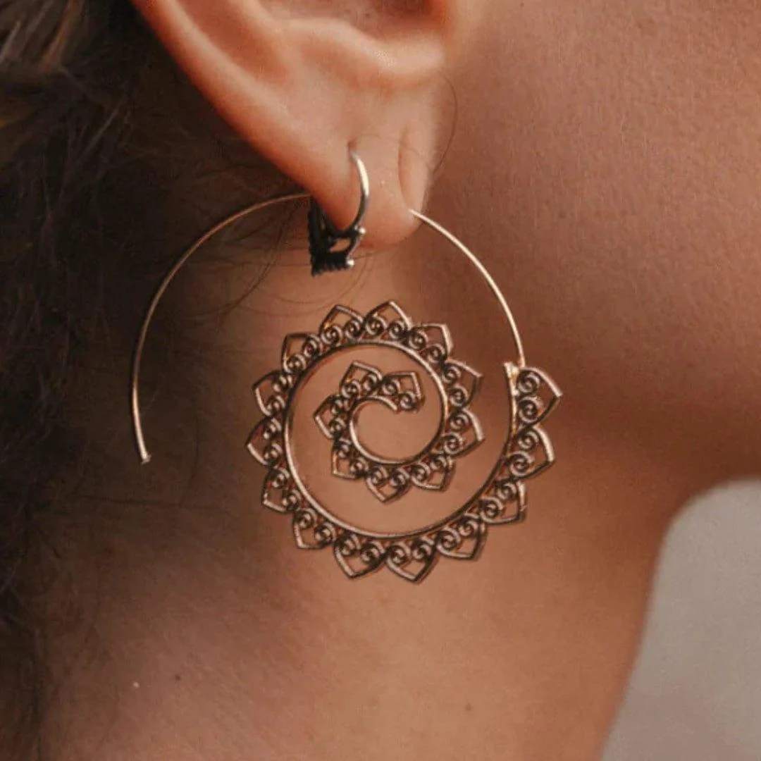 Gypsy Tribal Swirl Earrings - Glova