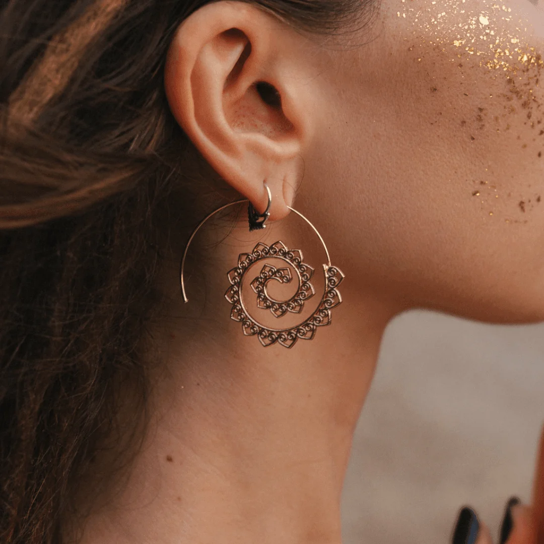 Gypsy Tribal Swirl Earrings - Glova