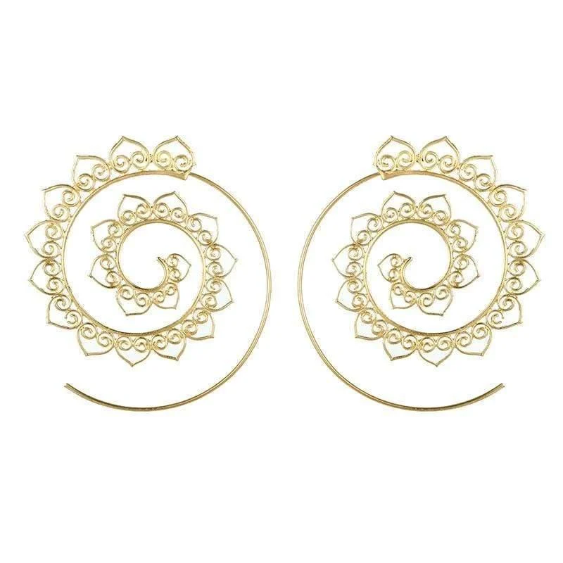 Gypsy Tribal Swirl Earrings - Glova