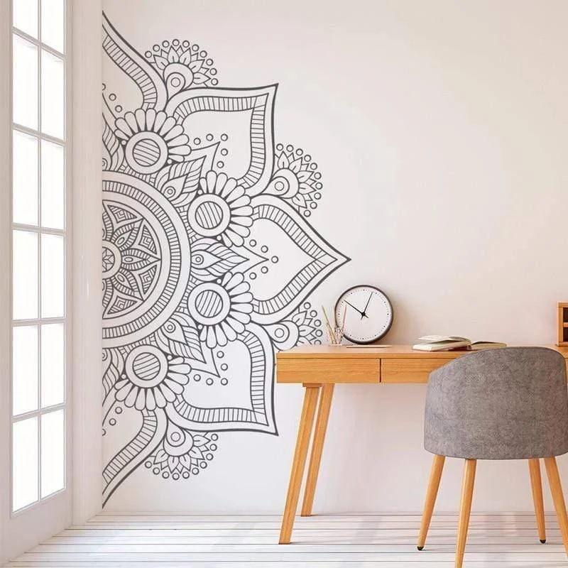 Half Mandala Wall Decal - Glova