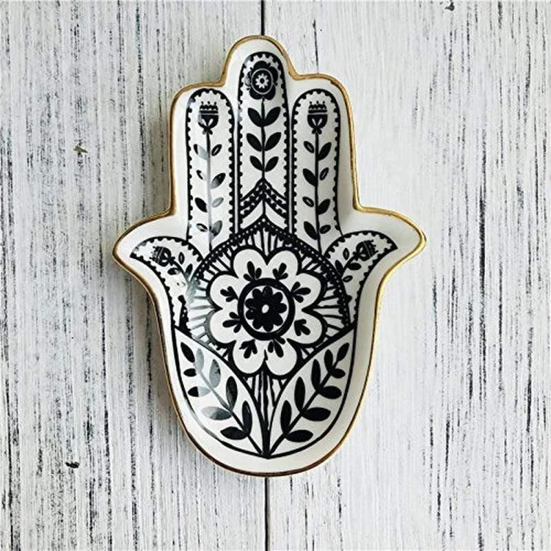 HAMSA GARDEN HAND TRINKET DISH - Glova