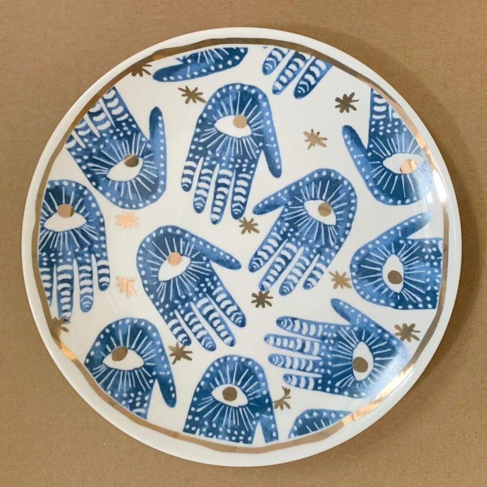 Hamsa Hand Serving Plate - Glova