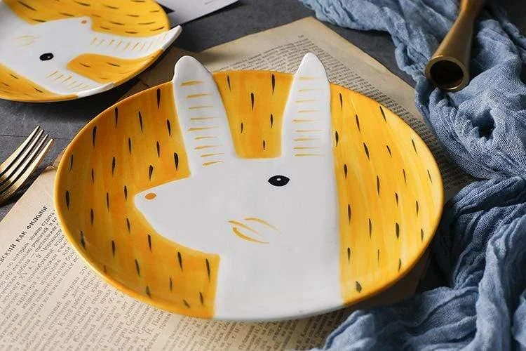 Hand Painted Animal Ceramic Plates - Glova