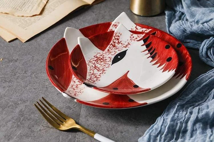 Hand Painted Animal Ceramic Plates - Glova