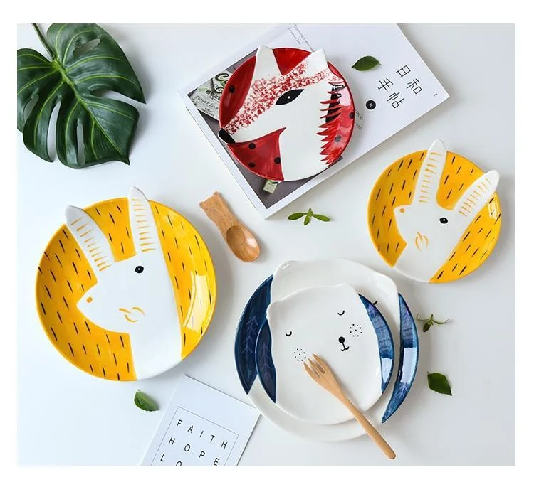 Hand Painted Animal Ceramic Plates - Glova