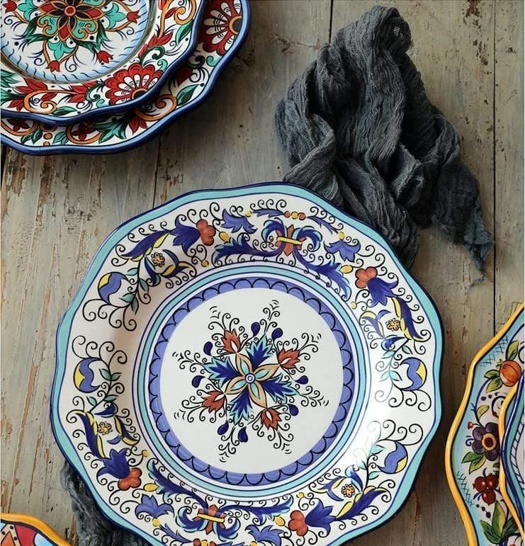 Hand-painted Ceramic Plate - Glova